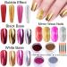 Chameleon Chrome Nail Powder Set with Metallic Mirror Effect - Includes Silicone Pen and Sponge Brushes for 3D Holographic Nail Art Designs - Buy Online on GoSupps.com