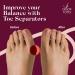 Anatomical Gel Toe Separators & Straighteners | Hammer Toe Separator for Foot Pain Relief | Toe Spacers for Overlapping Toes & Bunion Corrector | Men & Women (White) - Buy Online on GoSupps.com