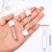 50 Piece Baby Safety Pins with Locking Closures - White Cloth Diaper Pins with Velvet Bag - Buy Online on GoSupps.com
