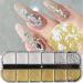 Mini Nail Art Caviar Beads 3D Micro Caviar Beads Gold Silver Beads Metal Pearls Glitter Nail Art Decor DIY Crafts DIY Accessories - Buy Online on GoSupps.com