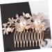 TOVINANNA Bridal Hair Accessory Crystal Hair Comb Bridal Hair Comb Flower Hair Comb Bridal Headdress Hair Comb for Bride - Buy Online on GoSupps.com