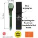 MAGWARE Magnetic Camping Utensils Set - Portable Metal Travel Flatware with Case | Camping Cutlery Set with Knife, Fork & Spoon | Reusable Utensils for Camping, Picnic, Office & Kid's Lunchbox - Green - Buy Online on GoSupps.com
