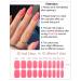 TrueShei Coral Pink Nail Foils | 23PC Self-Adhesive Gel Stickers | UV Nail Film for Beautiful Gellack Wraps - Buy Online on GoSupps.com