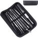 Blackhead Remover Tool Kit 10 Pieces Comedone Extractor Tool Blemish Whitehead Removal Acne Needle Pimple Spot Popper Stainless Steel Gold - Buy Online on GoSupps.com