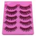 JUNGEN 5 Pairs 3D Artificial False Eyelashes Reusable Natural Look for Makeup | International Shipping - Buy Online on GoSupps.com