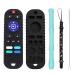 MAYAPHILOS 2-Pack Silicone Baby Teething Toys TV Remote Control Shape Teether Toys for Babies 6-18 Months Infant Sensory Chew Toys BPA Free Black Black-1
