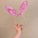 Sequin Cat Ears Headbands and Bunny Ear Headbands Shiny Hairbands Glittery Hair Hoops Hair Accessories for Easter Daily Wearing Party Decoration and Cosplay Accessories (Pink) - Buy Online on GoSupps.com