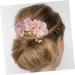 DOITOOL Bridal Headwear Wedding Bridal Hair Comb Wedding Hair Accessories Bridal Headpiece Floral Tiara Bridal Hair Accessories Fabric Pink Bride Wedding Flowers The Flowers - Buy Online on GoSupps.com