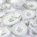 Dinner Plates 30 Pieces of Household Porcelain Dinnerware Set Creative Lotus Shaped Plates and Bowls Sets Elegant Pastoral Style Dishes Set Service for 6 Plates Kitchenware - Buy Online on GoSupps.com