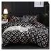 Luxury Black Bedding Set Queen King Full Size Polyester Bed Linen Duvet Cover Set with Pillowcase Soft (1 Twin)