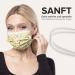 Big Smiley 50 Piece Disposable Face Masks | Made in Germany | CE Certified | Triple Layer Filtration | Elastic Earloops | Breathable | Type IIR - Adults - Buy Online on GoSupps.com