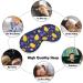 Colorful Tulip Pattern Sleep Mask - Adjustable Light-Blocking Eye Cover for Men Women & Kids - Buy Online on GoSupps.com