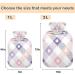 Naanle Hot Water Bottle | Valentine's Day Tartan Plaid | 1L Pain Relief for Back Hands & Feet | Warm & Cold Therapy - Buy Online on GoSupps.com