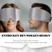 Joyhabit Silk Sleep Mask - Adjustable Extra Large Eye Mask for Men & Women | Cloud Curve Design | Silver Gray | Perfect for Night Sleep & Breaks - Buy Online on GoSupps.com
