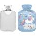 Birthday Magical Unicorn Hot Water Bottle with Cover - 1L Soft Warm Comfort for Neck Shoulders & Winter Relaxation - Buy Online on GoSupps.com