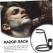 Angoily 5-Star Razor Holder Stand for Wet Shaving - Stainless Steel Brush and Razor Stand - Perfect Father's Day Gift - Travel Accessories - Buy Online on GoSupps.com