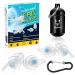 Pressure Equalizing Ear Plugs 2 Pairs Prevent Ear Pain & Reduce Noise 25dB Airplane Travel Essentials 100x Reusable Silicone Fly Earplugs for Adult/Kids 12+ 2 Sizes Fit All Ear Canal Blue