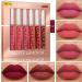 6-Piece Nude Lip Gloss & Matte Lipstick Set | Waterproof Long-Lasting Makeup | Non-Stick Cup Fade-Proof Lip Color - Buy Online on GoSupps.com