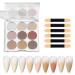 Poudre ongles chrom e Finition miroir magique brillante | Poudre ongles paillettes brillantes d grad es arc-en- d coration artistique d grad e arc-en- pour P ques Halloween No l CF03