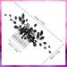 PAGOW Black Teardrop Hair Comb - Vintage Rhinestone Crystal Headpiece for Women and Girls - Buy Online on GoSupps.com