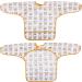 Discoball 5 pcs Waterproof Baby Bibs with Sleeves - Unisex Feeding & Drool Bibs for Infant Toddler 6-24 Months - Buy Online on GoSupps.com