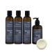 Westin White Tea Aloe Bath & Body Set - Amenity Set with 8 oz. Bottles of Shampoo  Conditioner  Body Wash  and Body Lotion and 5 1 oz. Leaf Soap Bars - White Tea Scent