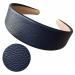 1.6 inch Vegan Leather Headband for Women Girls Navy Wide Classy PU Leather Hair Bands Non-slip Hard Hair Hoops for Hair 1PC 40mm
