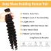 Human Braiding Hair For Micro Braid Deep Wave Bulk Human Hair for Braiding 100% Unprocessed Natural Black Human Braiding Hair for Boho Braids(1B# 20 Inch 2 Bunldes (100g) 20 Inch 2 Bunldes (100g) 1B# - Buy Online on GoSupps.com