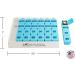 e-Pill 4x Daily Large Weekly Pill Organizer - Vitamin & Medicine Storage for Travel | International Shipping - Buy Online on GoSupps.com