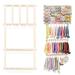 MOFASVIGI Headband Holder Hair Bows Organiser for Girls Baby Headbands Organiser Hair Accessories Display Storage Newborn Headband Holder for Wall Room Door or Closet Beige