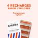 Monsieur Barbier Razor Refill Packs | 5 Blades for Men | 4 Fusion Compatible Cartridges | L'Explorer Shaving Handle | Ultimate Shaving Experience - Buy Online on GoSupps.com