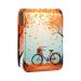 Travel Lipstick Organizer Case Lipstick Case Portable Makeup Bag With Mirror Autumn Tree Leaf Bike Pattern R485t5gjlt
