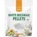 Lehody Natural White Beeswax Pellets 1lb - Cosmetic Grade, Triple Filtered for Skincare, Hand Cream, Lotion, Lip Balms, & Candle Making - Buy Online on GoSupps.com
