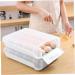 Uonlytech Kitchen Storage Box Storage Plastic Drawers Storage Drawers Plastic Egg Supply Food re-usable White 33X25X8cm - Buy Online on GoSupps.com
