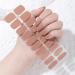 CBOIC 22PCS UV gel nail film semi -hardened gel nail polish sticker purely color nail polish strips for sticking long -lasting gel nail films UV hardening for women girls - warm nude