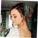 DRESSOOS wedding hair accessories bridal hair comb green hair comb lightweight hair comb bride headpiece wedding hair comb hair styling accessories side hair comb crystal headgear hairpin - Buy Online on GoSupps.com