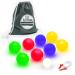 GoSports 100mm LED Bocce Ball Game Set - Includes 8 Light Up Bocce Balls, Pallino, Case and Measuring Rope 85mm Backyard Size