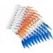 SUPVOX 80pcs Interdental Brush & Dental Floss Set - Gums Toothpick Tool for Effective Teeth Cleaning (Blue & Orange) - Buy Online on GoSupps.com