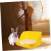 CORHAD Box Rabbit Toilet Pet Toilet Bunny Toilet Pet Supply Pet Training Corner Bunny Potty Rabbit Potty Pet Pee Toilet Pet Drawer Potty Pet Potty Pet Litter Tray Little Pig Pee Toilet 28.5X23.5X15.5CM Yellow - Buy Online on GoSupps.com