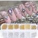 3D Nail Art Charms & Beads Kit - Gold Metal Studs, Caviar Beads, Rhinestones for Professional Manicure - Buy Online on GoSupps.com