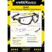 Voltx Quad 4-in-1 Safety Glasses with Reading Aid (+1.5 Diopters) - Clear Foam Insert & Removable Headband - Buy Online on GoSupps.com