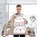 Waterproof Barber Cape | Funny Cartoon Bear & Cheetah Haircut Bib for Men & Women - Unisex Hair Cutting Cape - Buy Online on GoSupps.com