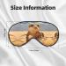 Sand Leopard Gecko Print Unisex Eye Mask - Soft Comfort Sleep Shade for Travel Yoga & Shift Work - Buy Online on GoSupps.com