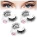 Lash Buddy Self-Adhesive Eyelashes Eyelash Buddy No Glue 2023 New Snap on Lashes Reusable Adhesive Eyelashes Natural Look Natural Lash Buddy Self-Adhesive Eyelashes (3 Pairs C)
