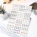 Designer Star Moon Nail Art Sticker Set - 12 Sheets | Luxury Water Transfer Decals for Gothic Nails | DIY Nail Decoration for Women - Buy Online on GoSupps.com