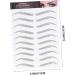 Housoutil 12 Sheets Waterproof Eyebrow Stickers Eyebrow Transfers Stickers for Women Eyebrow Stencils Cosmetic - Buy Online on GoSupps.com