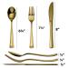Plasticpro Disposable Heavy Duty Gold Plastic Forks - Pack of 40 Forks | Fancy Silverware for Catering, Events, Parties, and Weddings - Buy Online on GoSupps.com