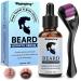 Kit de croissance de barbe Soin Barbe Homme Huile de S rum de Croissance Huile Pousse avec Rouleau Cadeau Homme Un Cadeau pour les Maris P res et Hommes(60 ml)