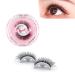 Dinghaole False Eyelashes Natural - 1 Pair Wispy Eyelashes Reusable 3D Lashes. Self Adhesive & Waterproof. No Glue or Eyeliner Needed.