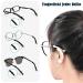 6 Pairs Silicone Anti-Slip Covers for Glasses Brackets - Black & White Rubber Accessories | Ideal Glasses Ear Hooks - Buy Online on GoSupps.com